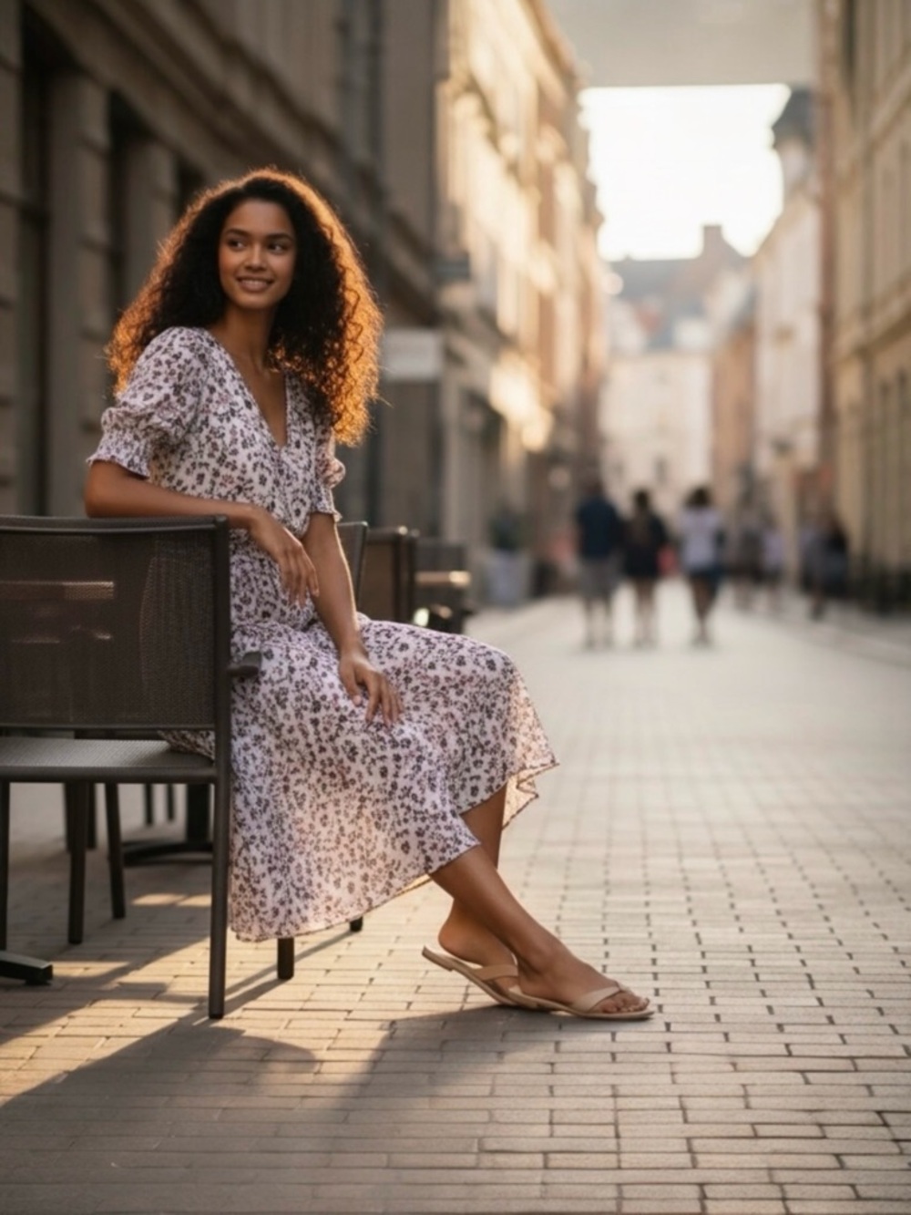 Club Monaco Floral Midi Dress